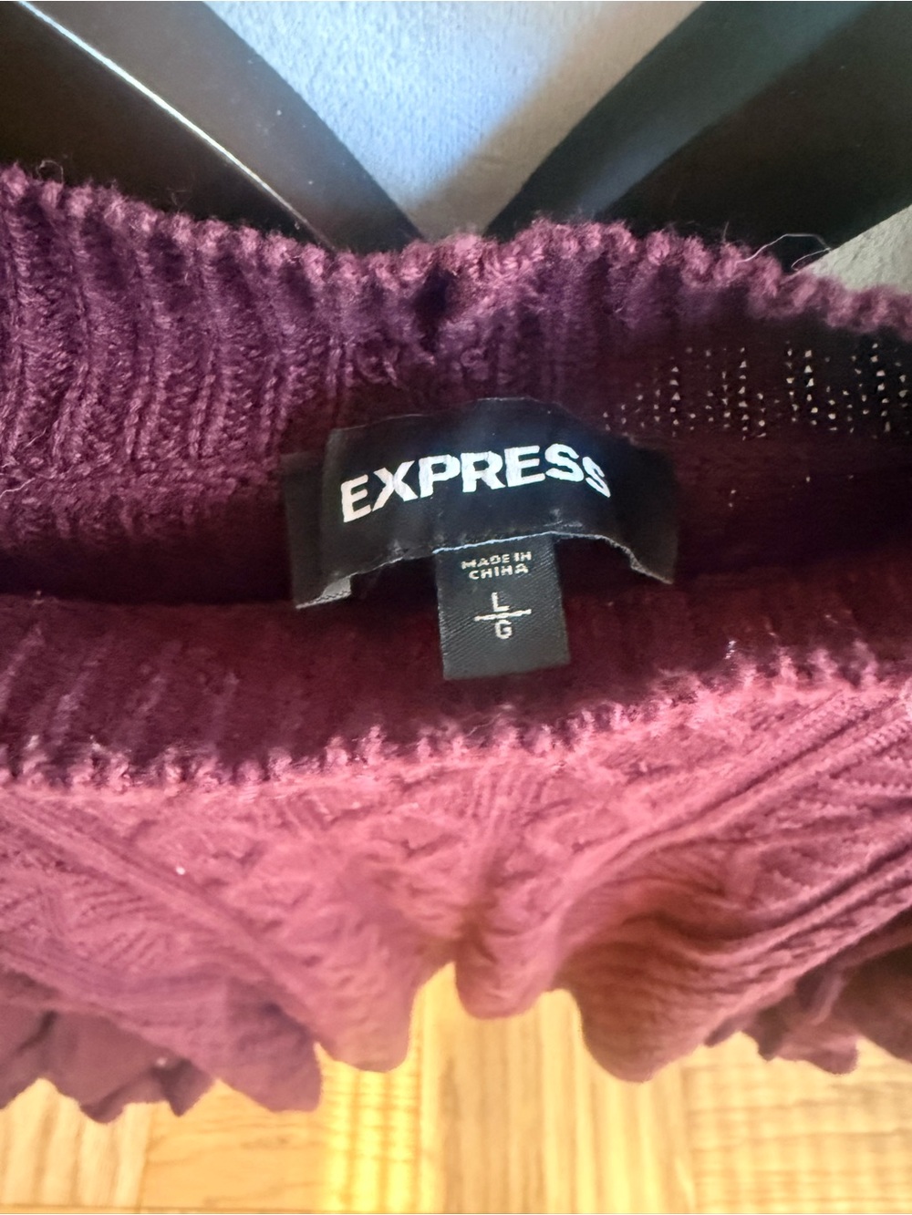 Express Ruffle Cut-out Sweater - Picture 2 of 5